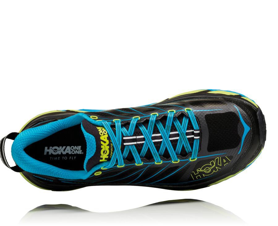 Hoka One One Spor Ayakkabı Erkek Siyah/Mavi - Mafate Speed 2 - XJ8726450